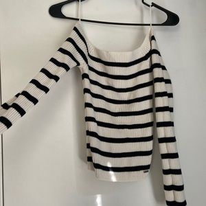Hollister cropped off the shoulder sweater